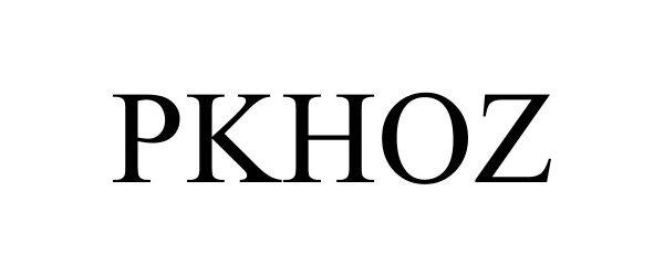Trademark Logo PKHOZ