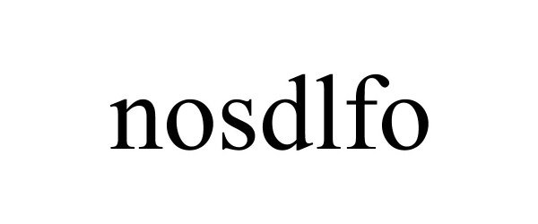 Trademark Logo NOSDLFO