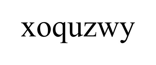 Trademark Logo XOQUZWY