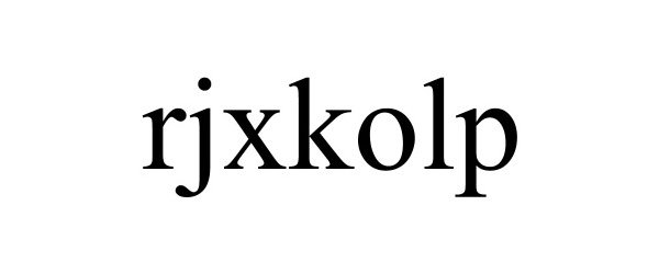 Trademark Logo RJXKOLP