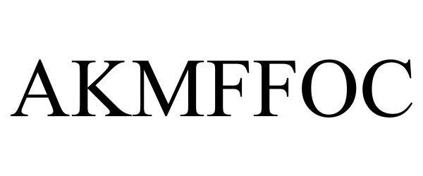 Trademark Logo AKMFFOC