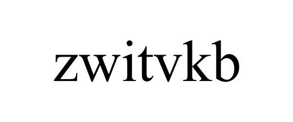 Trademark Logo ZWITVKB