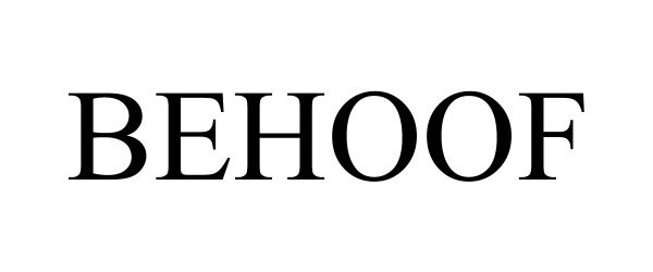 Trademark Logo BEHOOF