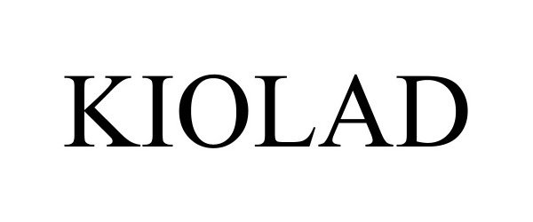Trademark Logo KIOLAD