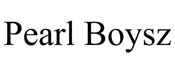Trademark Logo PEARL BOYSZ