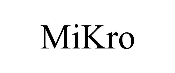 Trademark Logo MIKRO