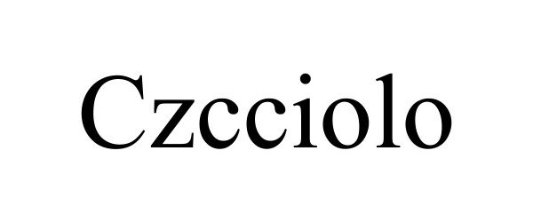Trademark Logo CZCCIOLO