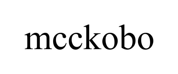 Trademark Logo MCCKOBO