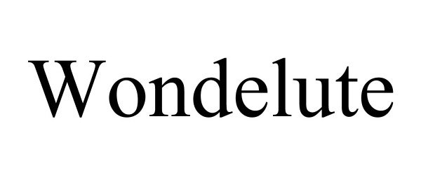 Trademark Logo WONDELUTE