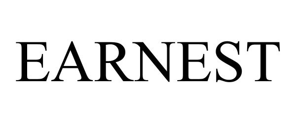 Trademark Logo EARNEST