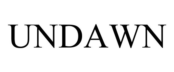 Trademark Logo UNDAWN