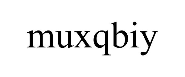 Trademark Logo MUXQBIY