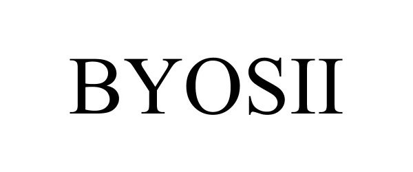 Trademark Logo BYOSII
