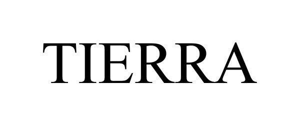 Trademark Logo TIERRA