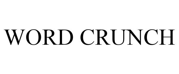 Trademark Logo WORD CRUNCH