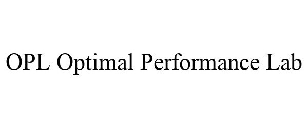  OPL OPTIMAL PERFORMANCE LAB