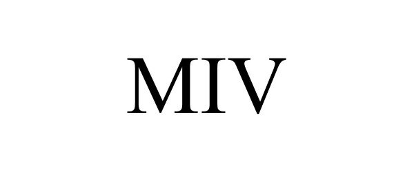 Trademark Logo MIV