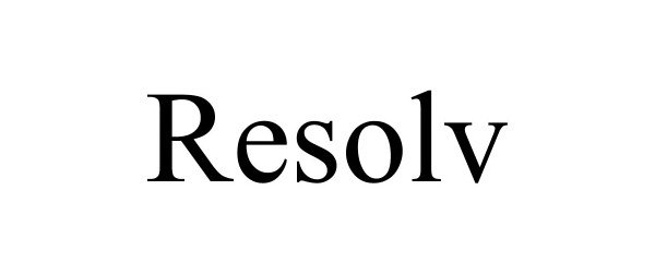 Trademark Logo RESOLV