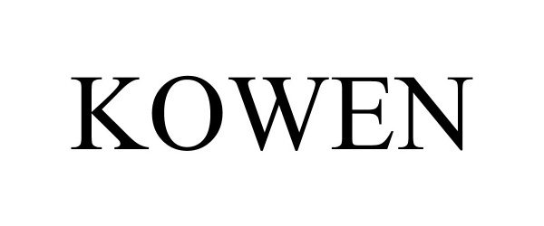 Trademark Logo KOWEN