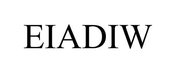 Trademark Logo EIADIW
