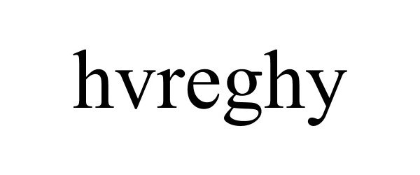 Trademark Logo HVREGHY
