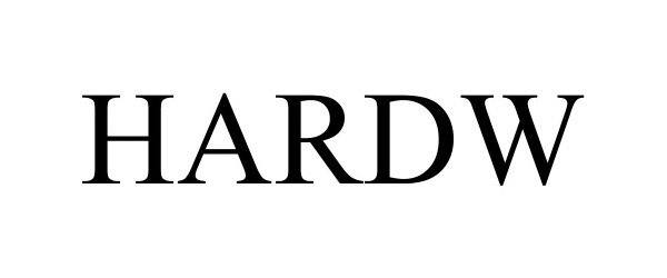 Trademark Logo HARDW