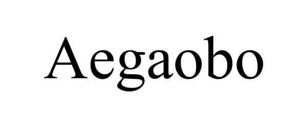 Trademark Logo AEGAOBO