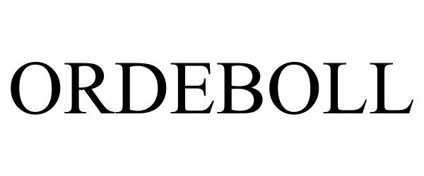 Trademark Logo ORDEBOLL