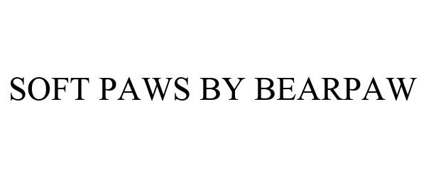 Trademark Logo SOFT PAWS BY BEARPAW
