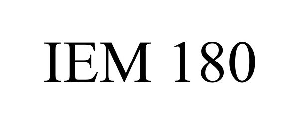 Trademark Logo IEM 180