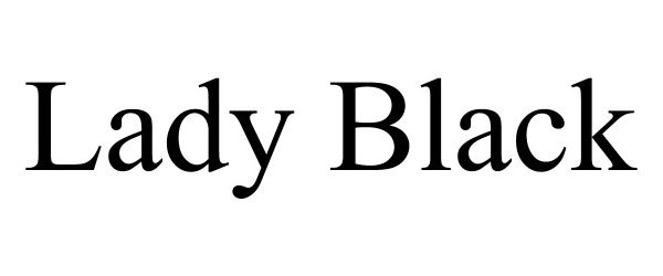  LADY BLACK