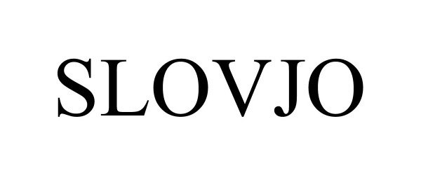 Trademark Logo SLOVJO