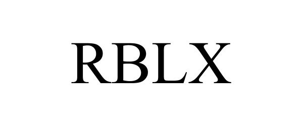 Trademark Logo RBLX