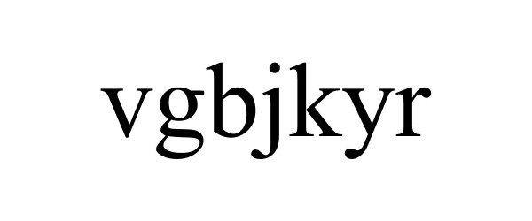 Trademark Logo VGBJKYR