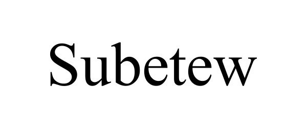 Trademark Logo SUBETEW