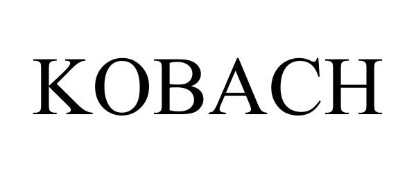 Trademark Logo KOBACH