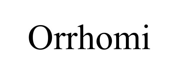 Trademark Logo ORRHOMI