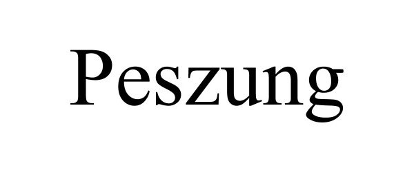 Trademark Logo PESZUNG