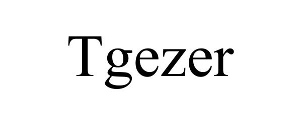 Trademark Logo TGEZER