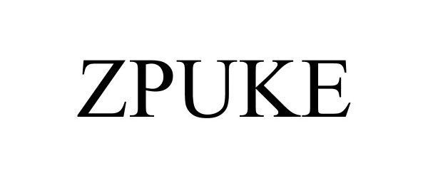 Trademark Logo ZPUKE