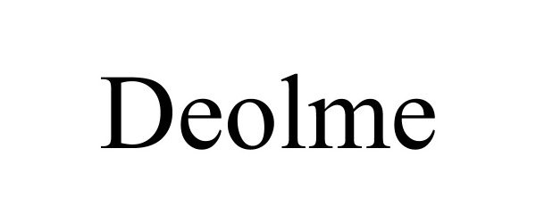 Trademark Logo DEOLME
