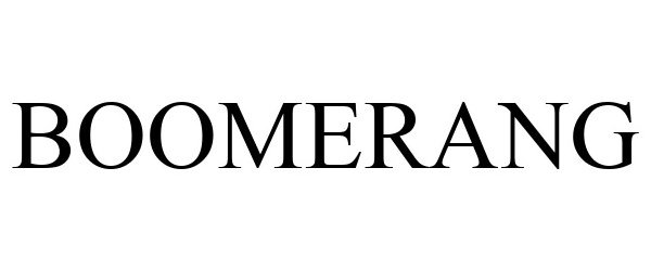 Trademark Logo BOOMERANG