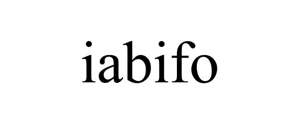 Trademark Logo IABIFO