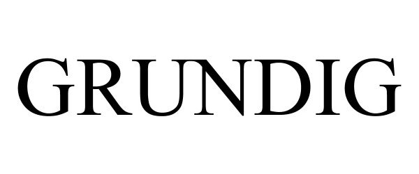 Trademark Logo GRUNDIG