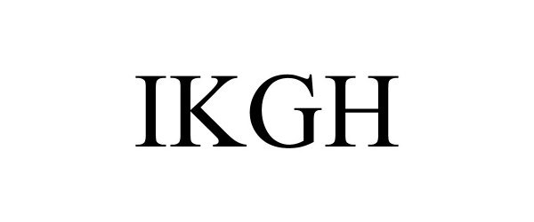 Trademark Logo IKGH