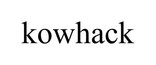 Trademark Logo KOWHACK