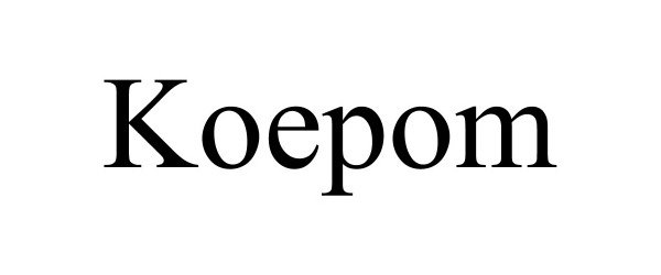 Trademark Logo KOEPOM