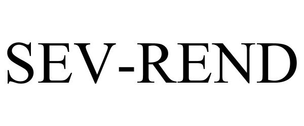 Trademark Logo SEV-REND