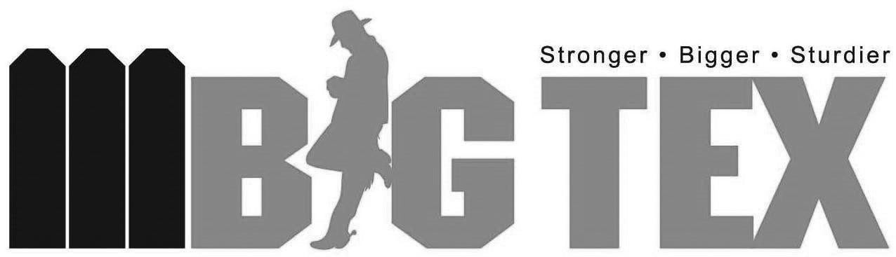 Trademark Logo BIG TEX STRONG BIGGER STURDIER