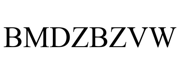 Trademark Logo BMDZBZVW